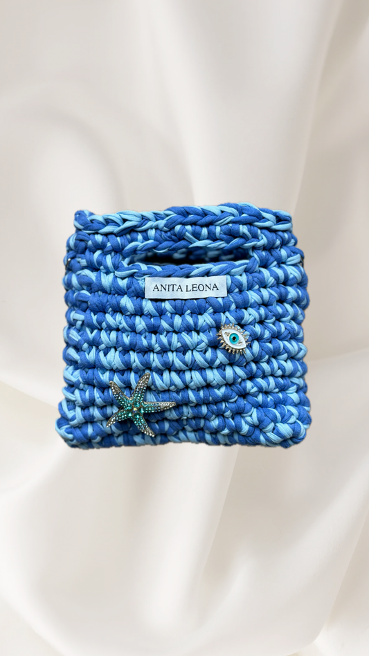 LITTLE LEVI BAG | babyblue & blue