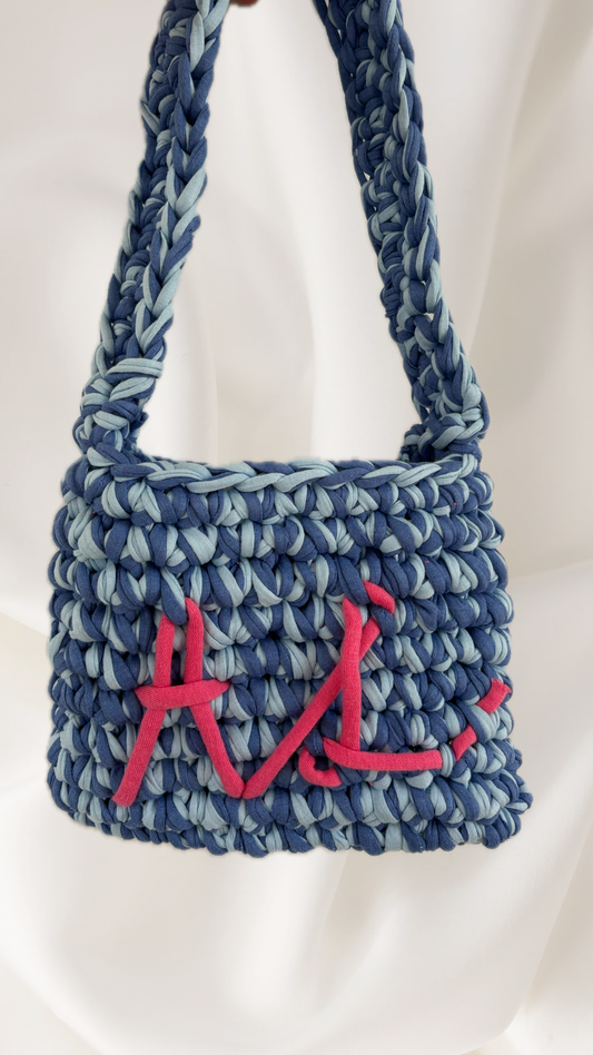 THE OCEAN BAG | babyblue & blue