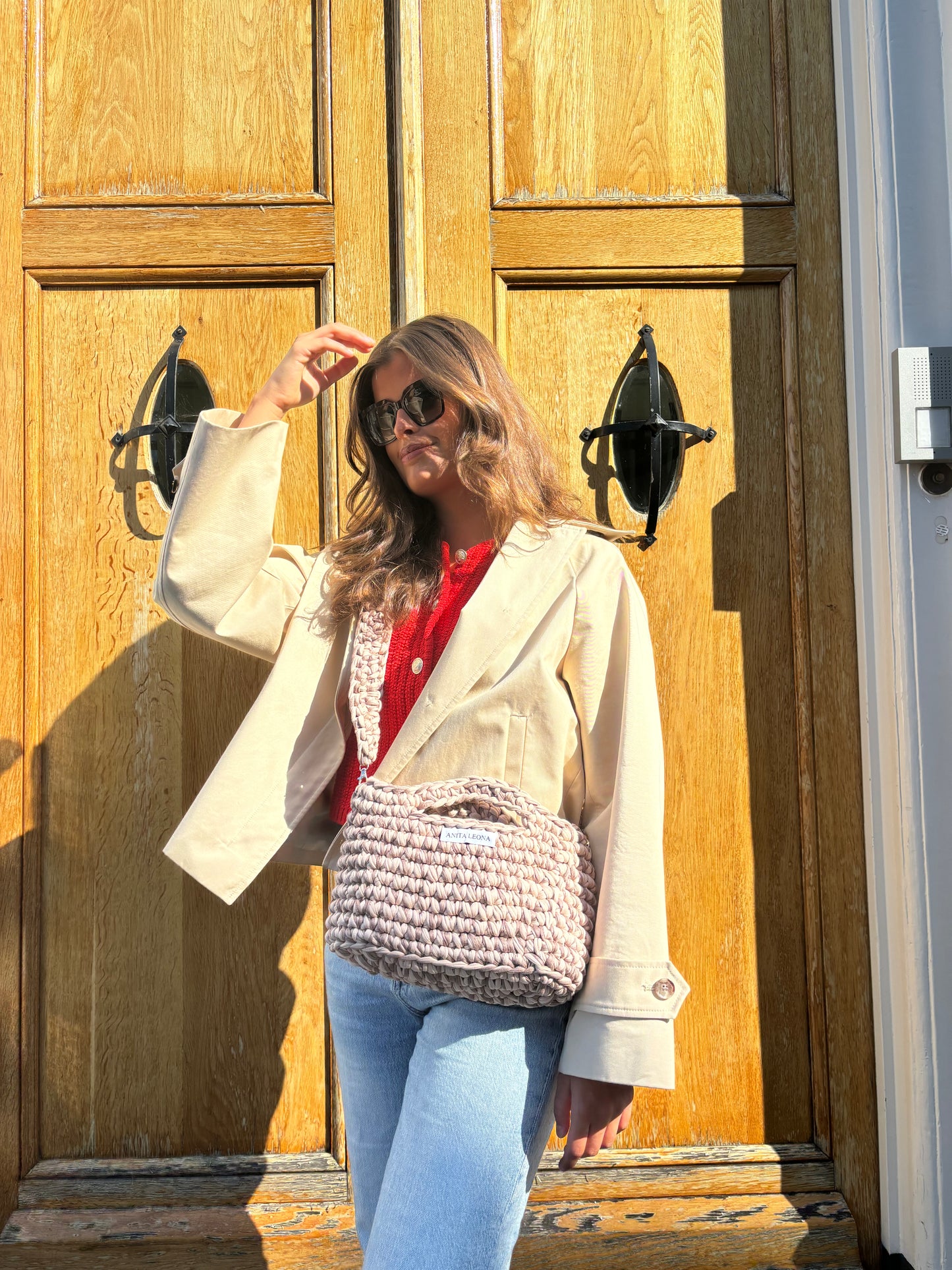 THE LEONA BAG | beige & brown